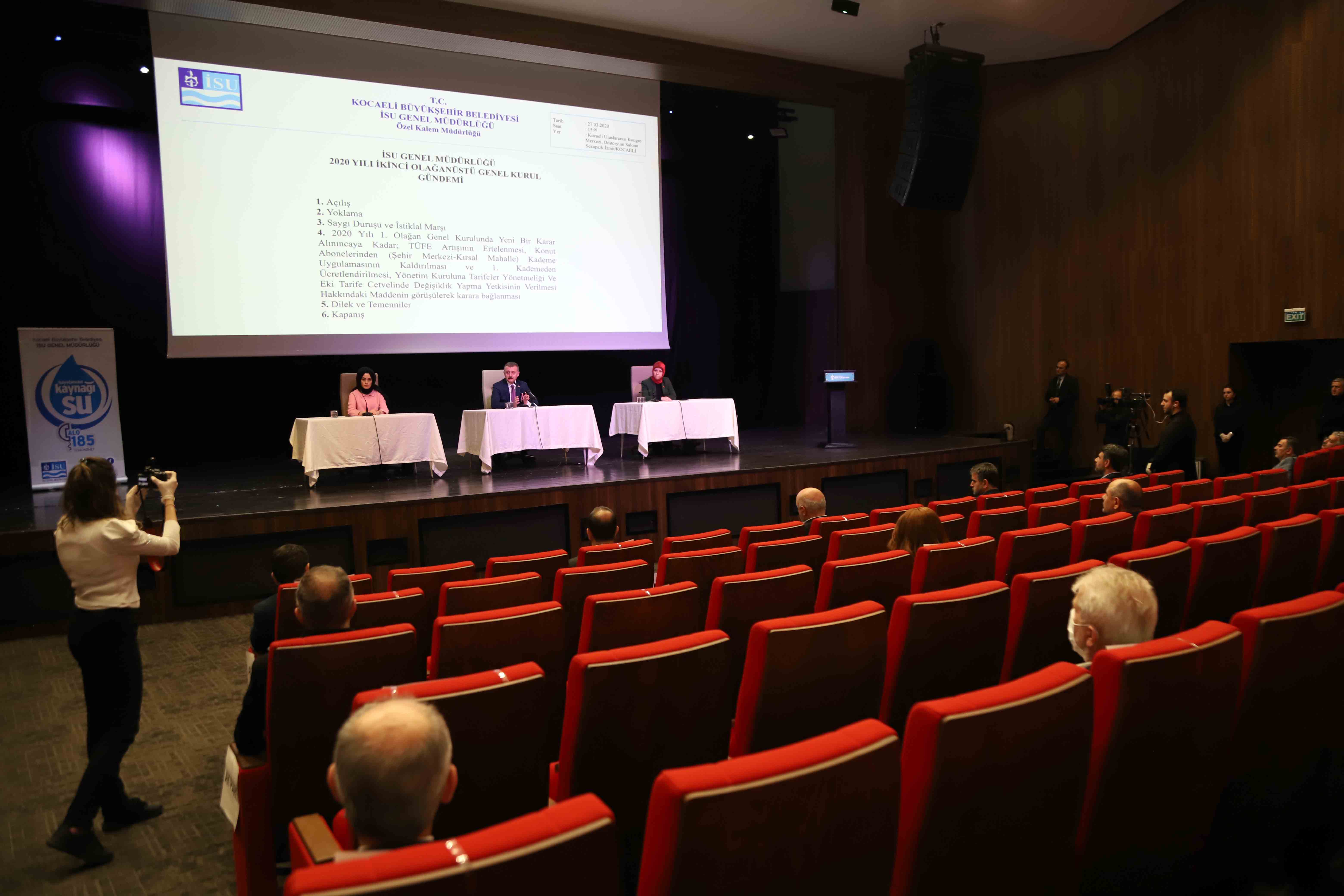OLAĞANÜSTÜ GENEL KURUL YAPILDI: KADEMELİ SU TARİFESİ VE FİYAT ARTIŞI ERTELENDİ