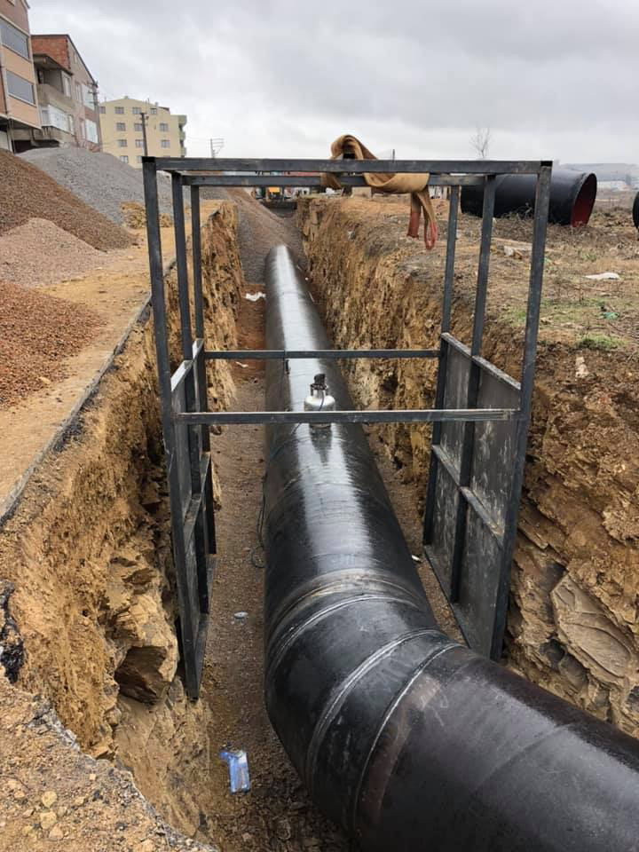 GEBZE 1300 MM ÇELİK BORU HATTI TAMAMLANDI