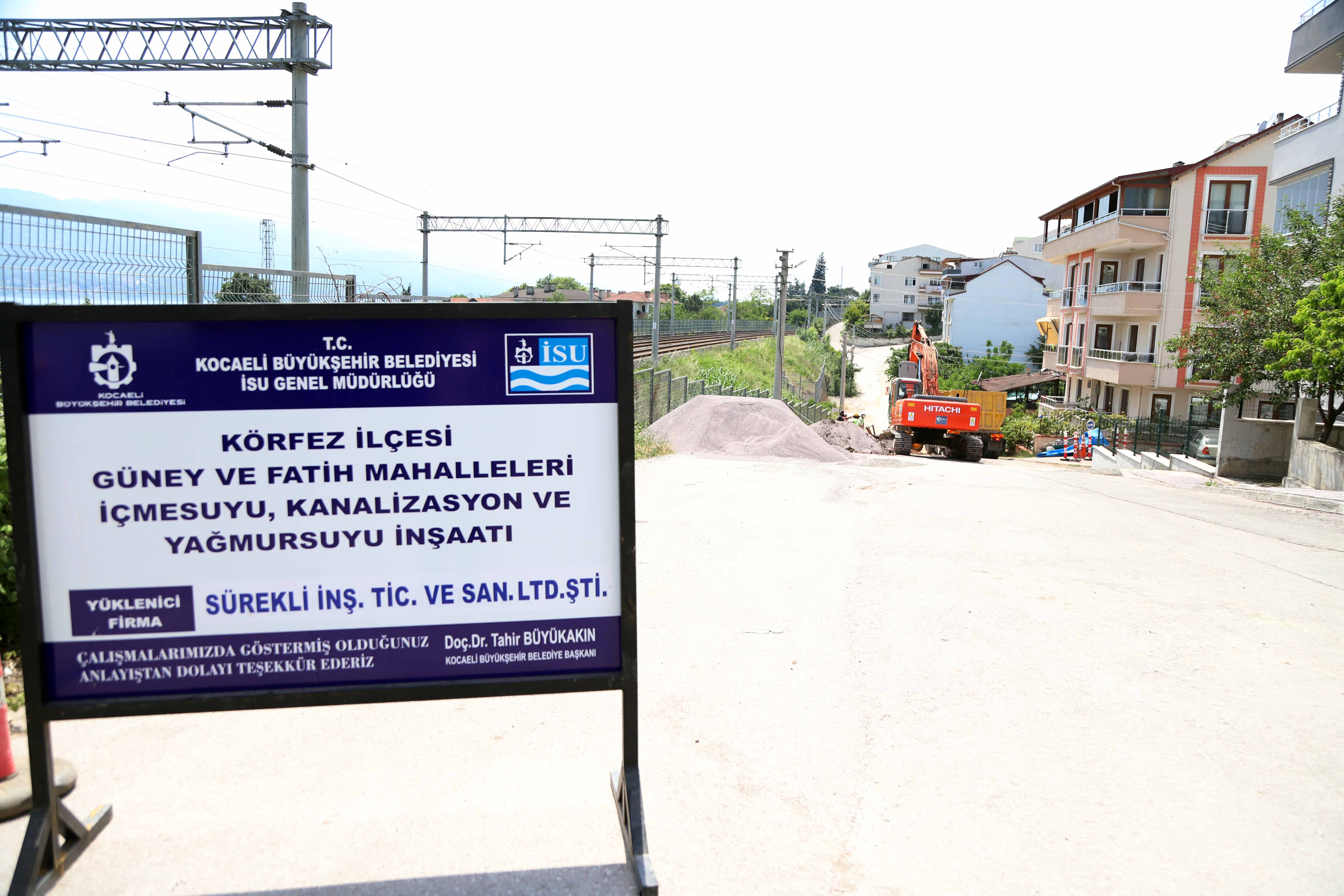 KÖRFEZ İLÇESİNDE İKİ  MAHALLEDE SAĞLIKLI ALTYAPI 