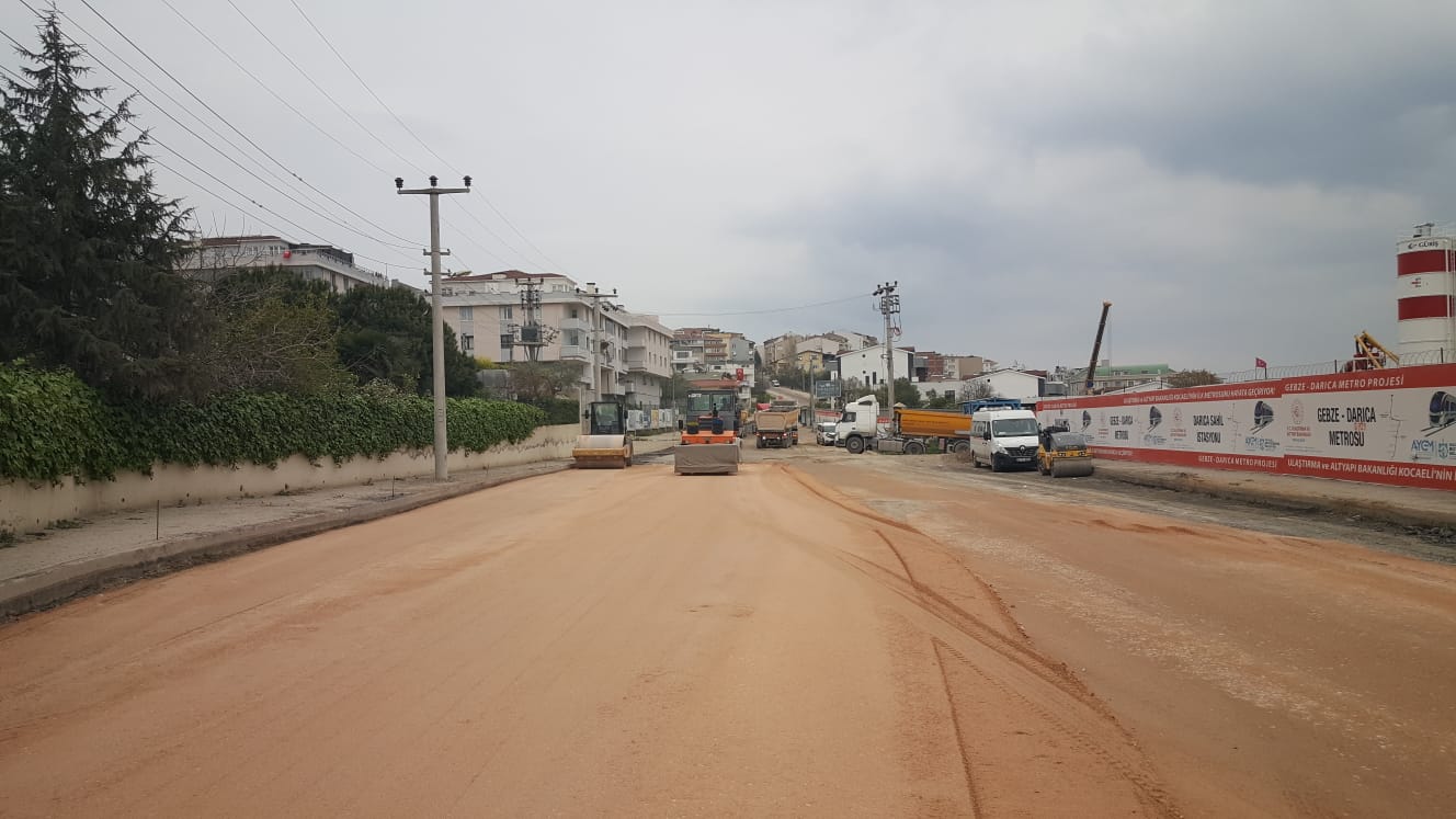 DARICA KAPLAN CADDESİ DAHA KONFORLU HALE GETİRİLİYOR