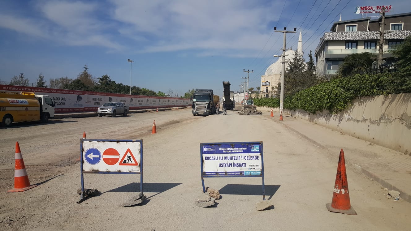 DARICA KAPLAN CADDESİ DAHA KONFORLU HALE GETİRİLİYOR