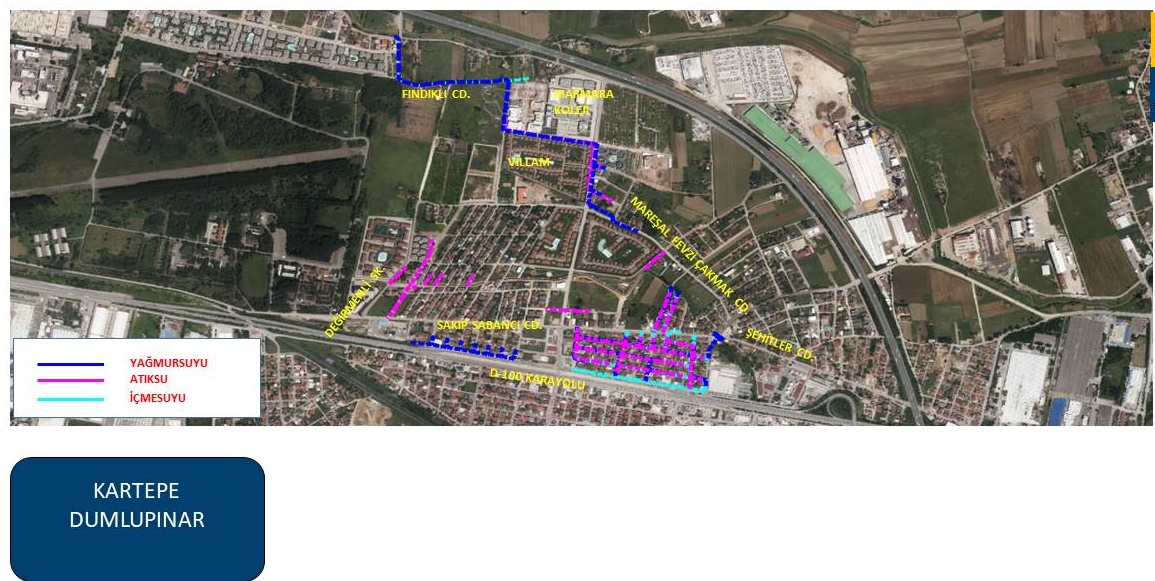 KARTEPE DUMLUPINAR MAHALLESİ SAĞLIKLI ALTYAPIYA KAVUŞACAK