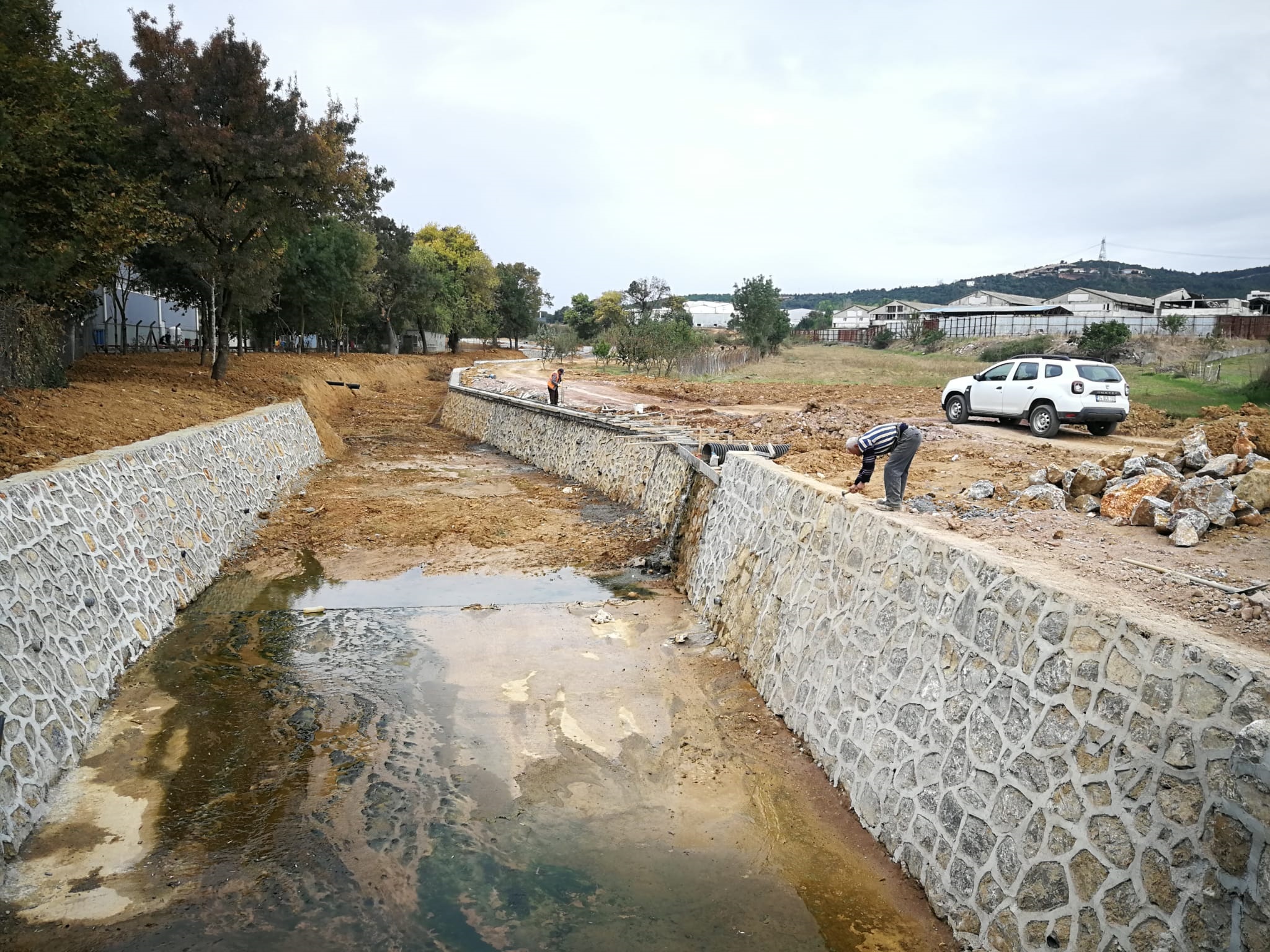 GEBZE BALÇIK’TA DEPO, DERE ISLAHI VE ALTYAPI ÇALIŞMALARI DEVAM EDİYOR