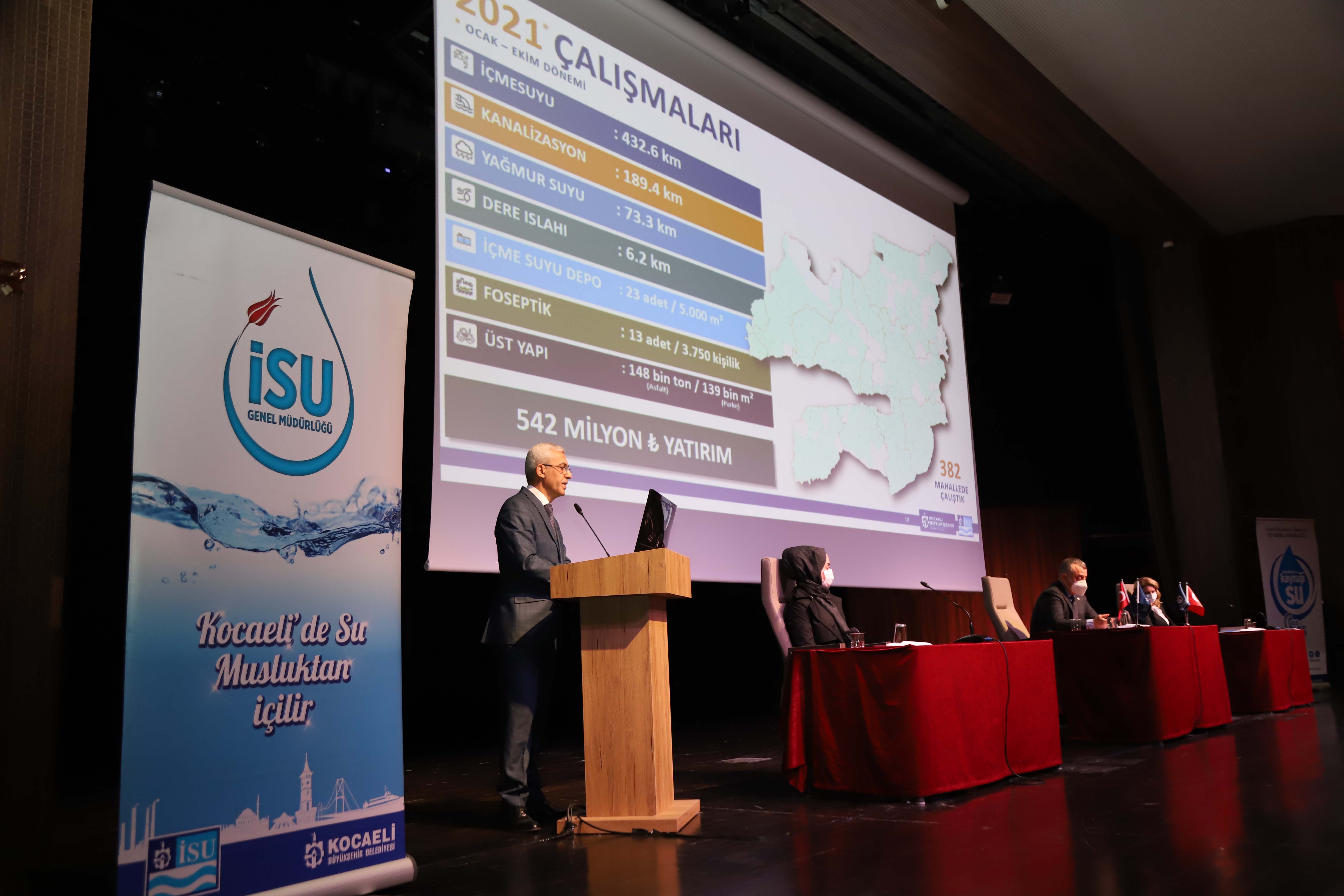 İSU’NUN 2021 YILI 2. OLAĞAN GENEL KURULU YAPILDI:  2022 YILI GİDER BÜTÇESİ 1 MİLYAR 785 MİLYON LİRA