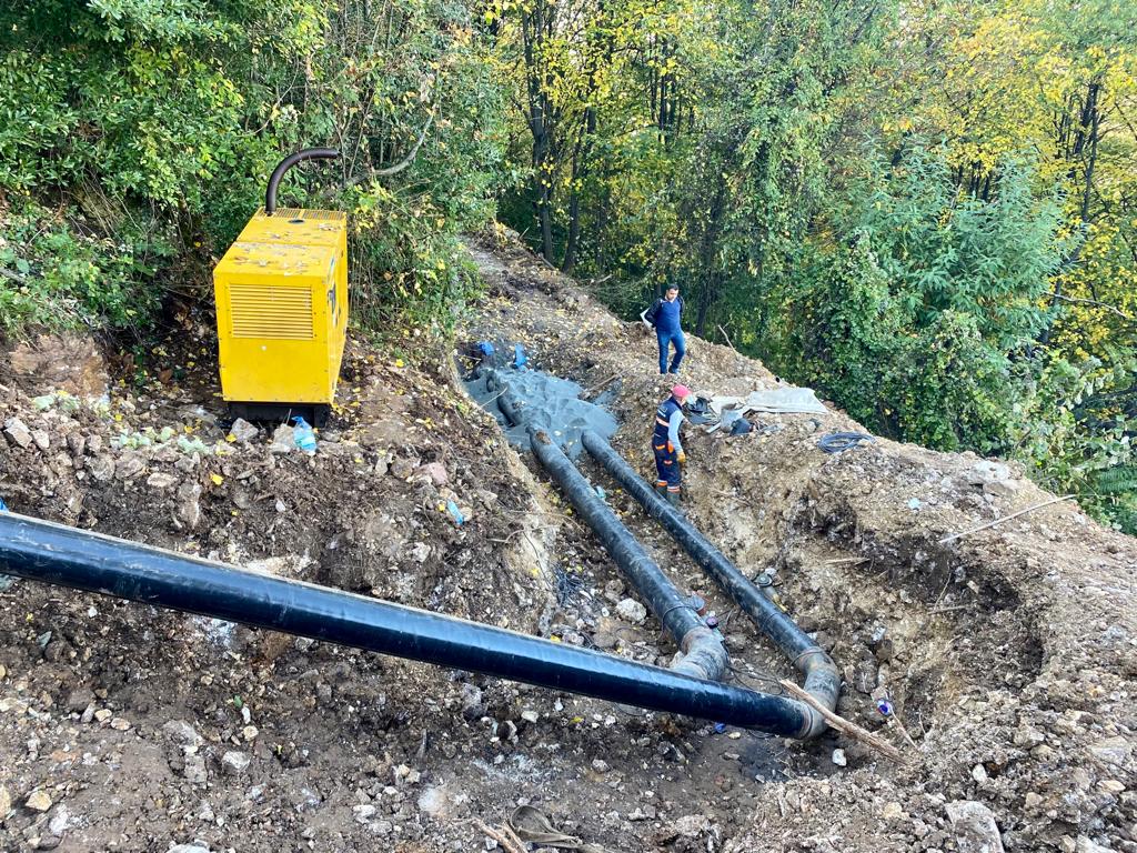 KARTEPE GÜCÜK KAYNAĞI HATTI YENİLENİYOR