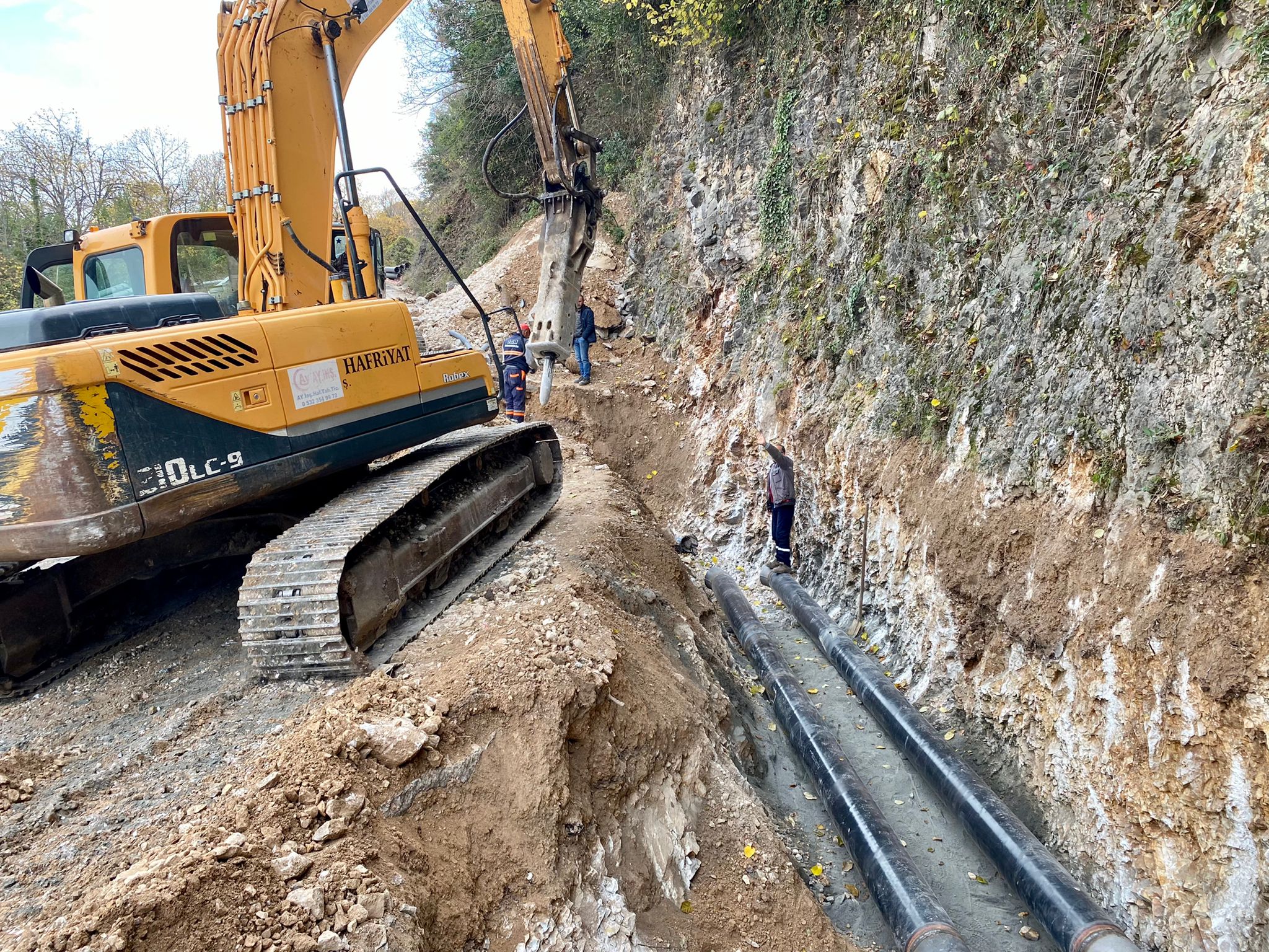 KARTEPE GÜCÜK KAYNAĞI HATTI YENİLENİYOR