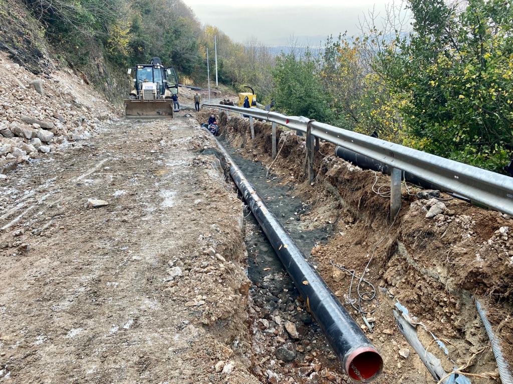 KARTEPE GÜCÜK KAYNAĞI HATTI YENİLENİYOR