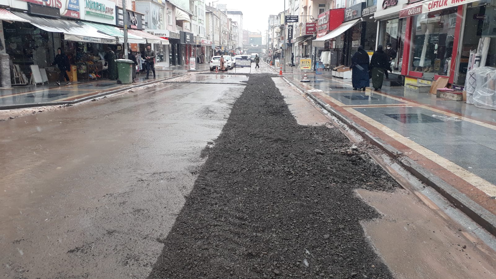   KÖRFEZ AĞADERE CADDESİNDE ALTYAPI ÇALIŞMALARI TAMAMLANDI  