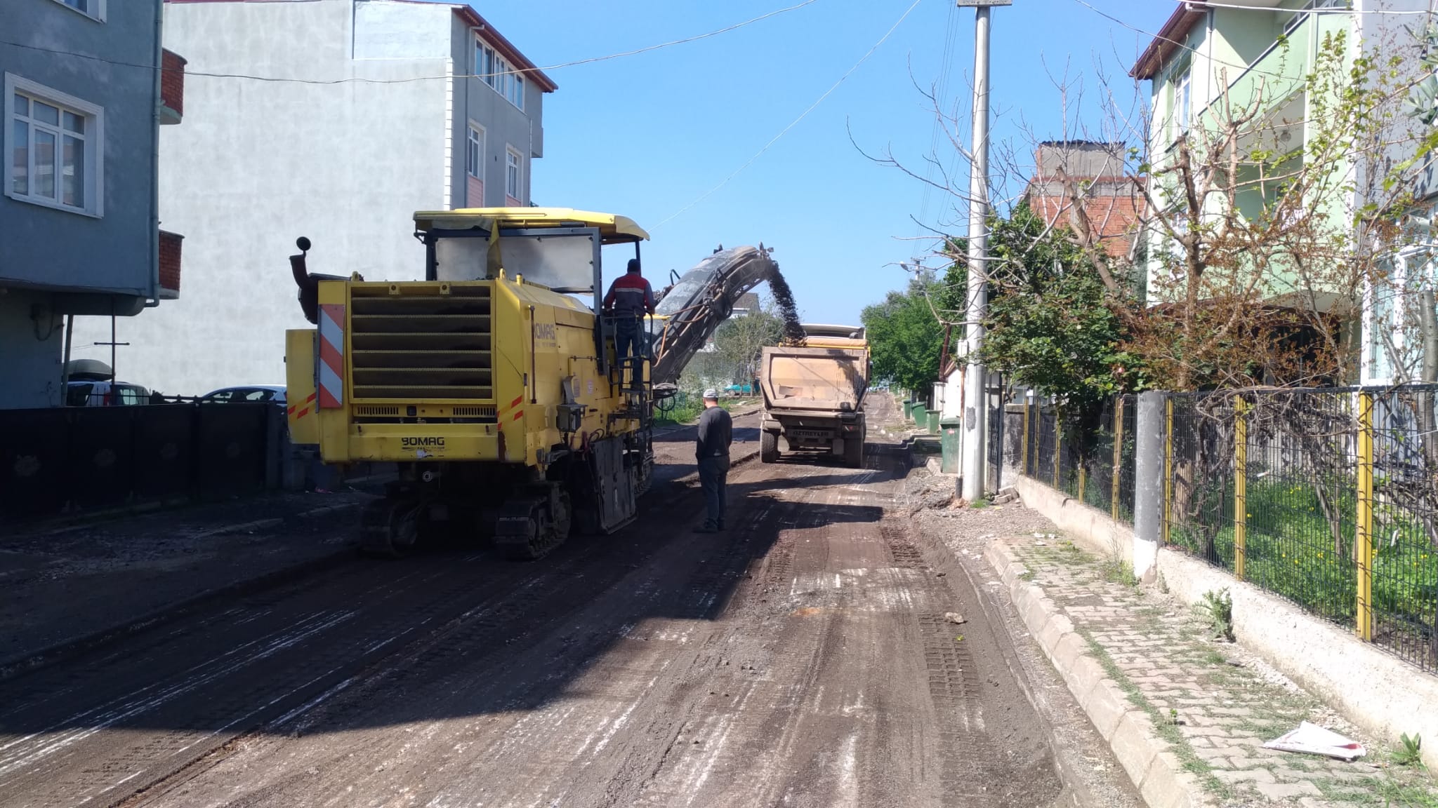KÖRFEZ BARBAROS MAHALLESİNDE YOĞUN ÜSTYAPI ÇALIŞMALARI