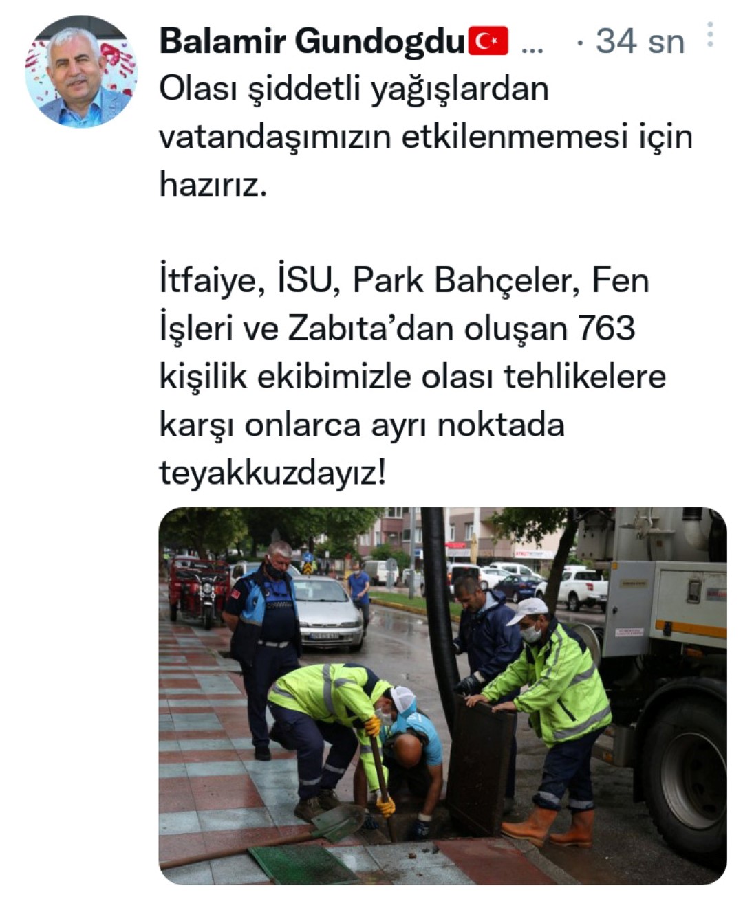 GÜNDOĞDU: BÜYÜKŞEHİR EKİPLERİ ŞİDDETLİ YAĞIŞLARA KARŞI HAZIR