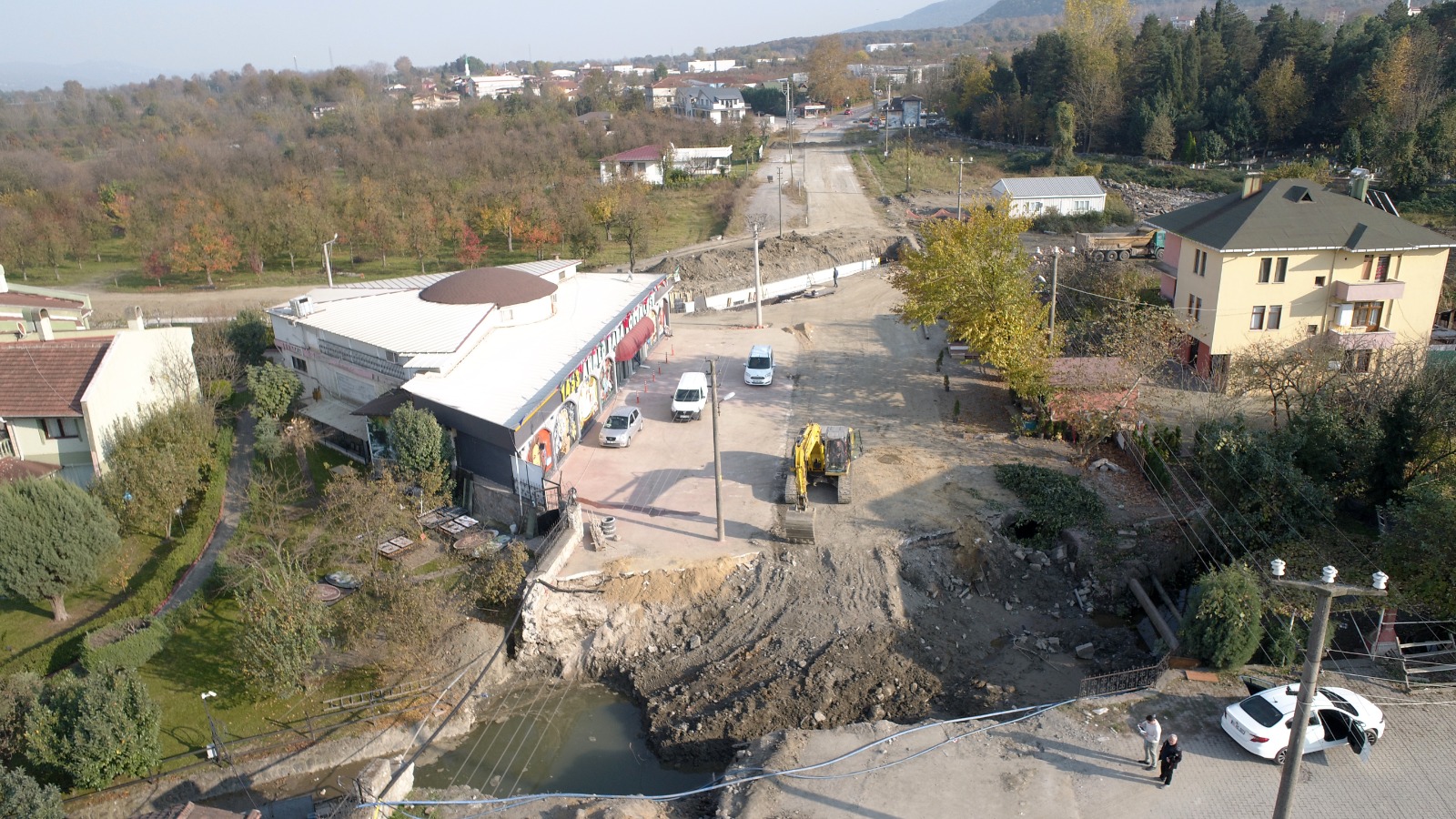KARTEPE MAŞUKİYE’DE DERE ISLAHI ÇALIŞMALARI YAPILIYOR 