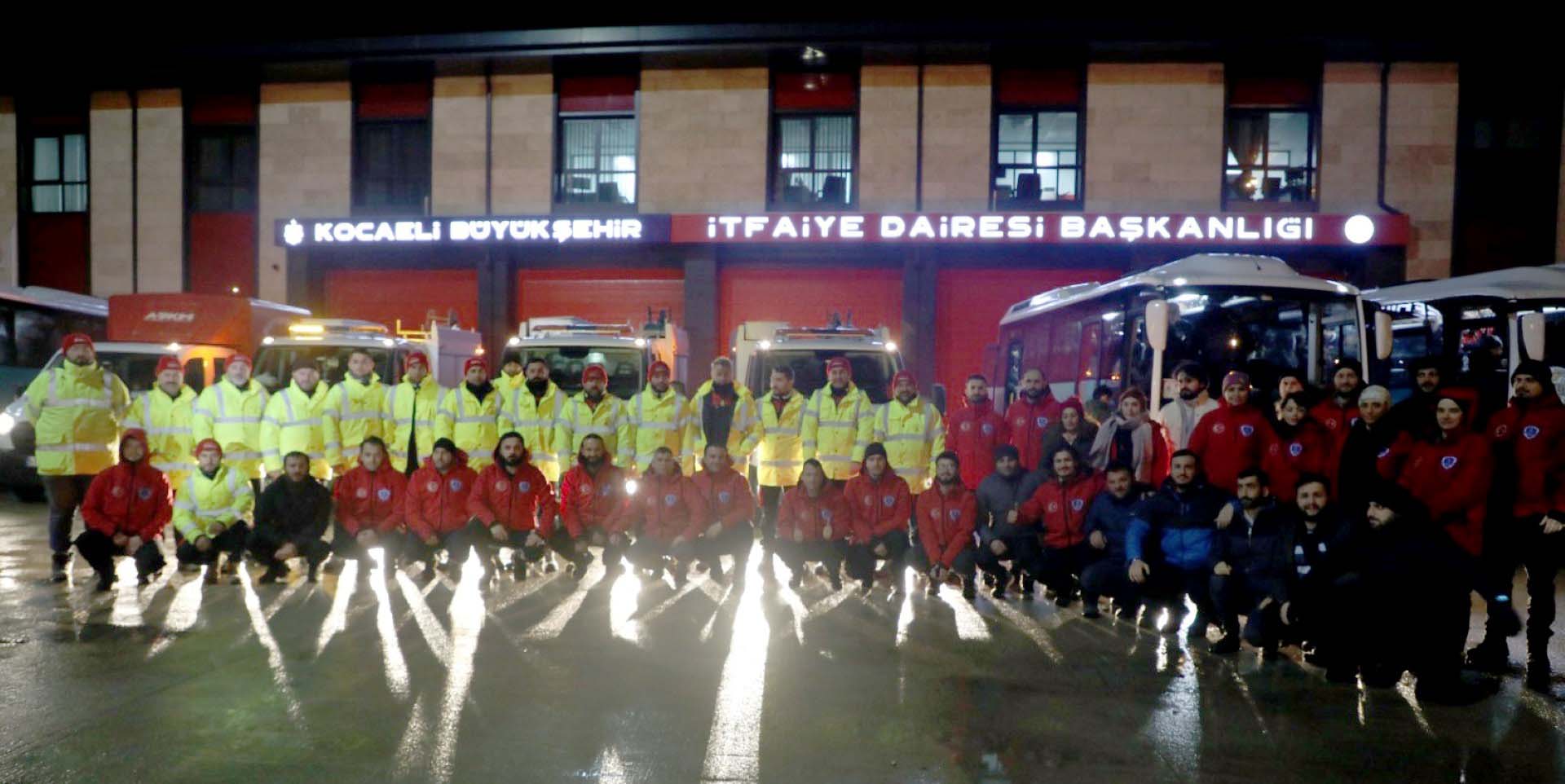BAŞKAN BÜYÜKAKIN: 85 ARAÇ VE 372 PERSONELLE AFET BÖLGESİNDEYİZ
