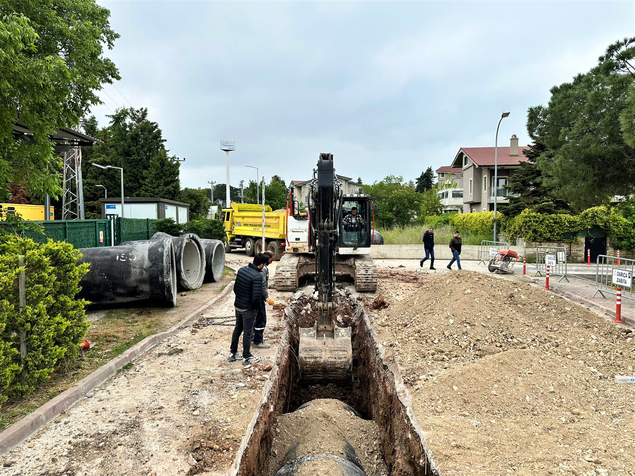 DARICA BALYANOZ KOYUNA YENİ YAĞMUR SUYU HATTI