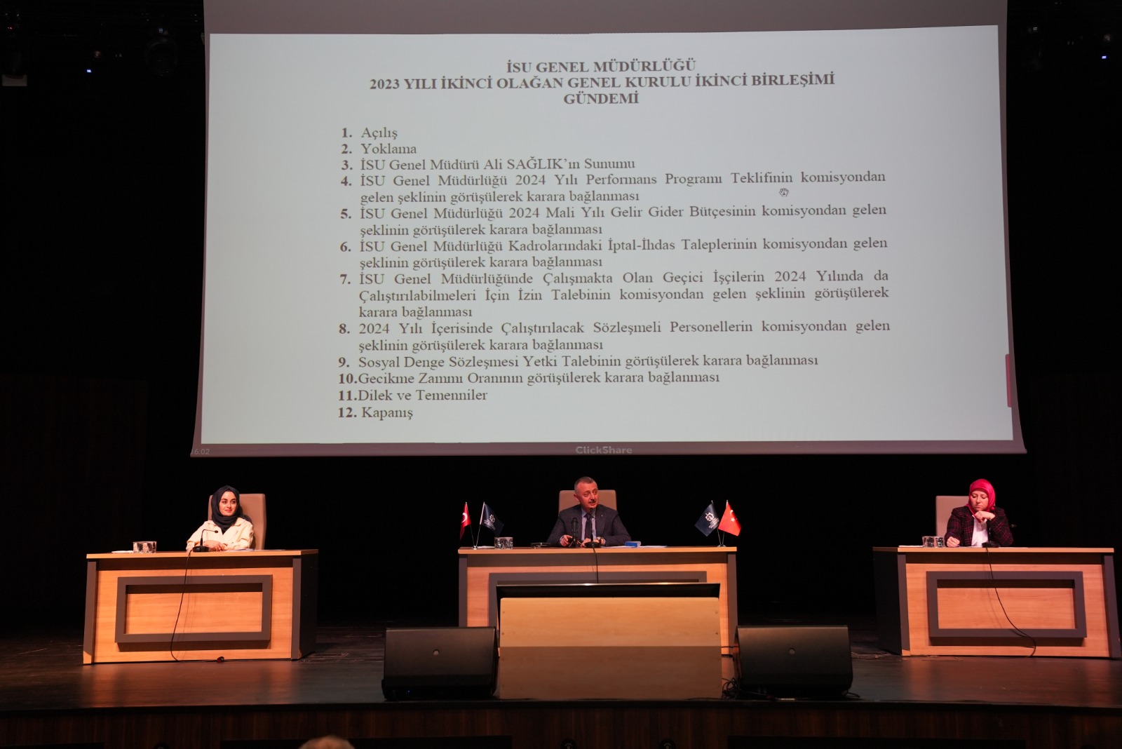 İSU’NUN 2023 YILI 2. OLAĞAN GENEL KURULU YAPILDI: 2024 YILI GİDER BÜTÇESİ 8 MİLYAR 85 MİLYON LİRA