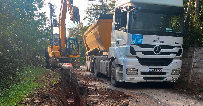 İSU, MAŞUKİYE İÇME SUYU BASMA HATTI ÇALIŞMALARINA DEVAM EDİYOR
