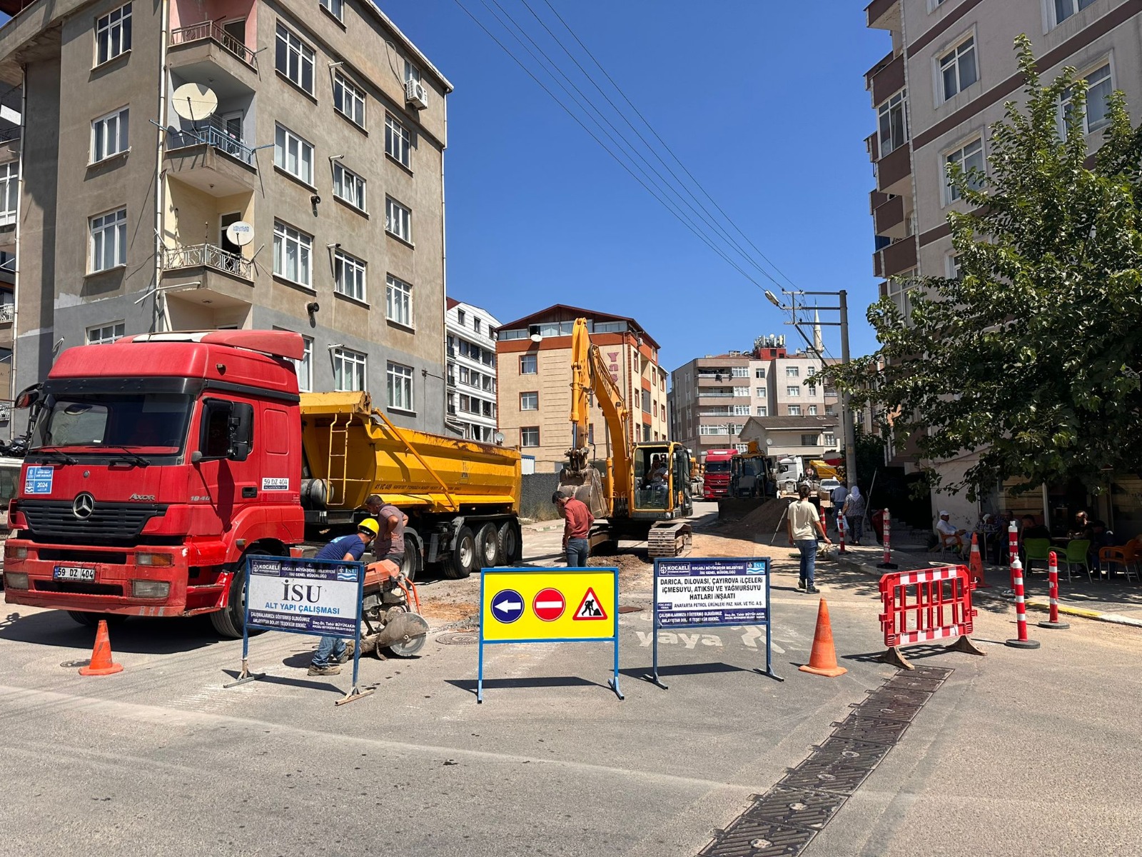 İSU, ÇAYIROVA, DİLOVASI VE DARICA’DA TOPLAM 164 MİLYON 348 BİN TL’LİK ALTYAPI YATIRIMI GERÇEKLEŞTİRDİ
