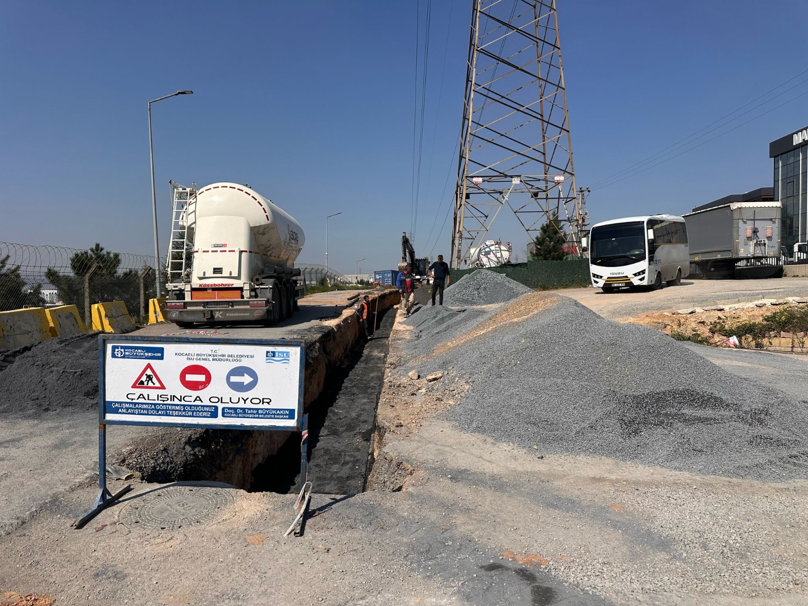 İSU, ÇAYIROVA, DİLOVASI VE DARICA’DA TOPLAM 164 MİLYON 348 BİN TL’LİK ALTYAPI YATIRIMI GERÇEKLEŞTİRDİ
