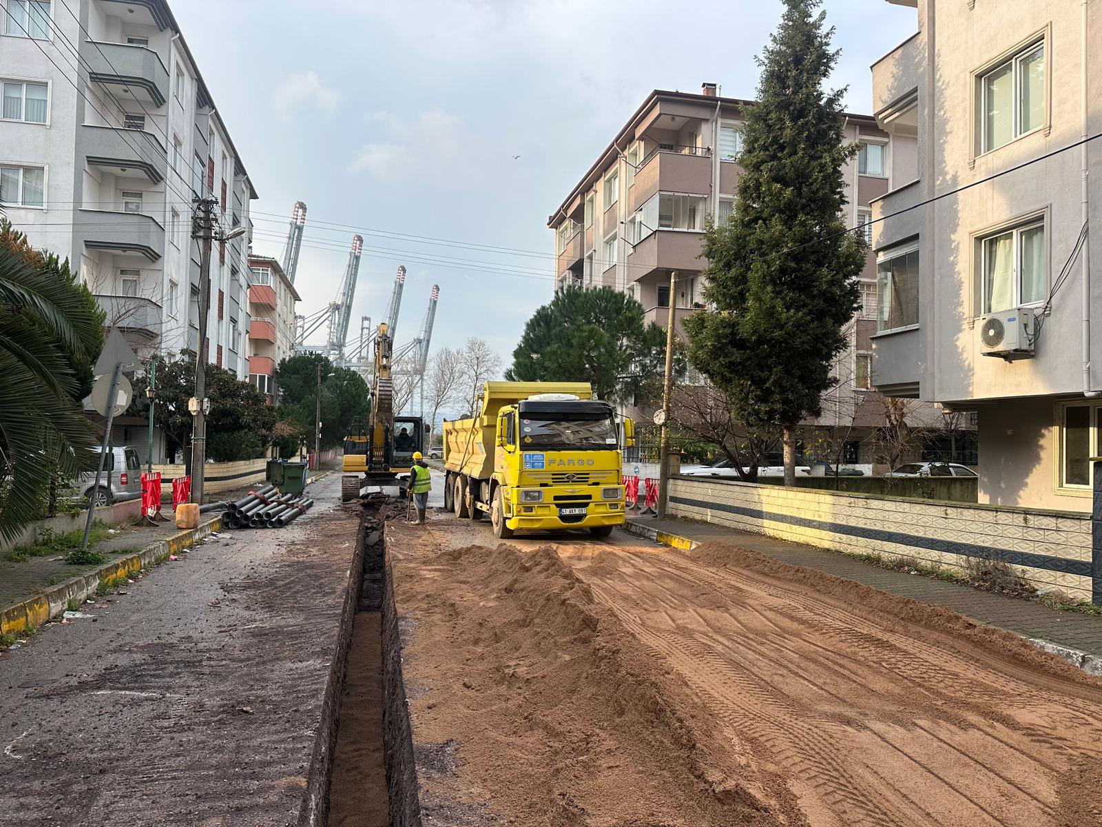 KÖRFEZ MİMAR SİNAN MAHALLESİ’NDE ALTYAPI ÇALIŞMALARINDA SONA YAKLAŞILDI