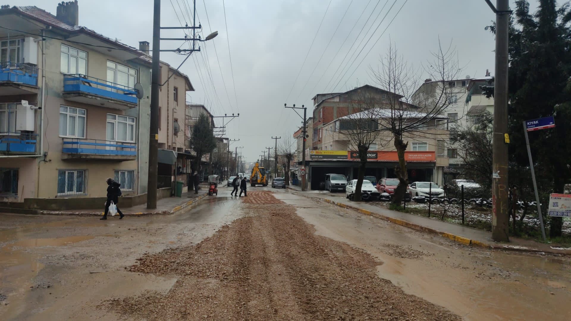 KAR SONRASI ALTYAPI VE ÜSTYAPI ÇALIŞMALARI BAŞLADI