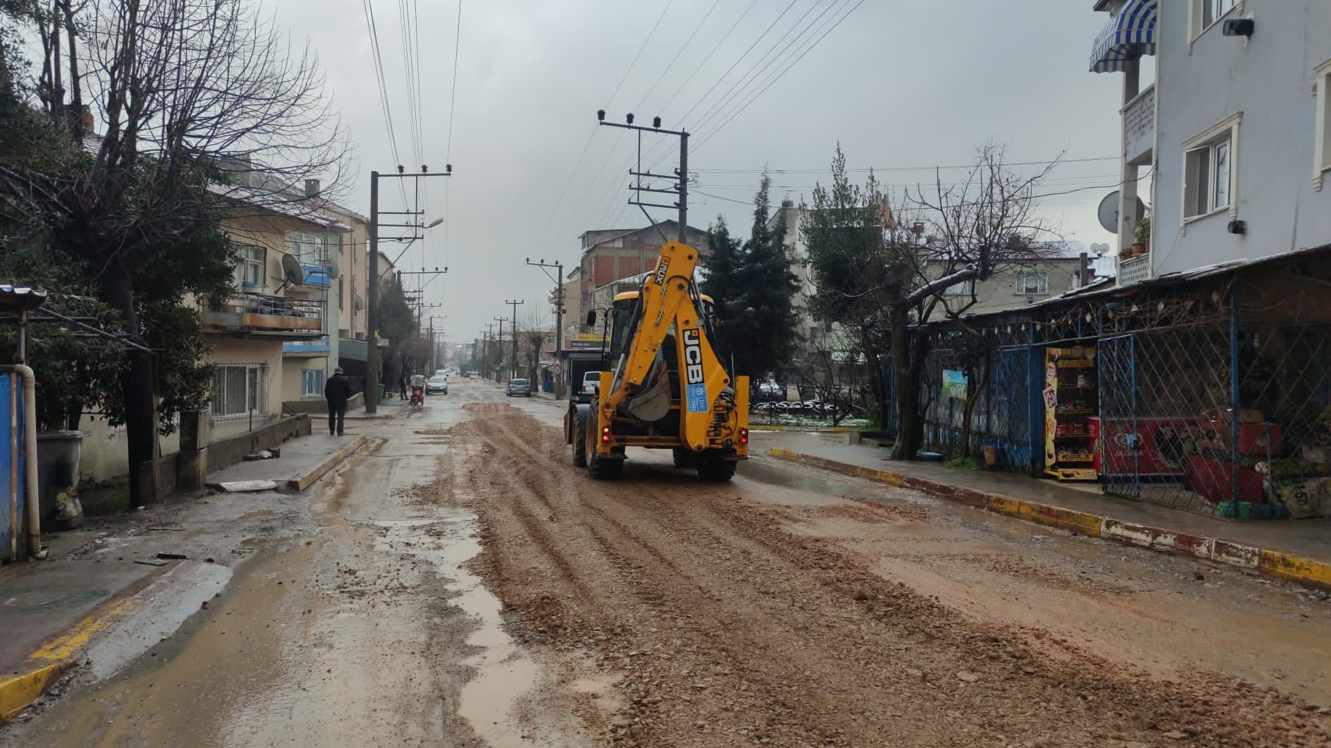 KAR SONRASI ALTYAPI VE ÜSTYAPI ÇALIŞMALARI BAŞLADI
